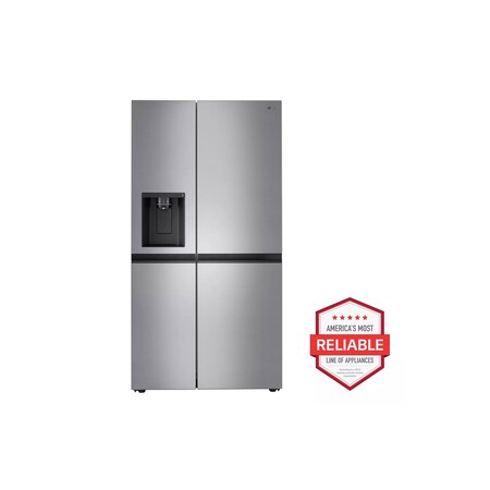 Lg 27 cu. ft. Stainless Look Side-by-Side Refrigerator LRSXS2706V